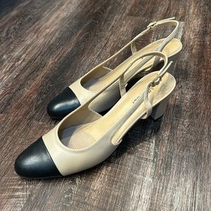 Vaneli Designer Inspired Cap Toe Heels